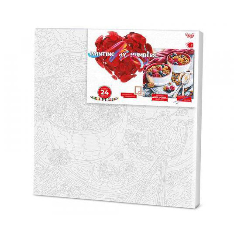 Картина за номерами "Десерт" Danko Toys KpNe-40х40-02-06 40x40 см