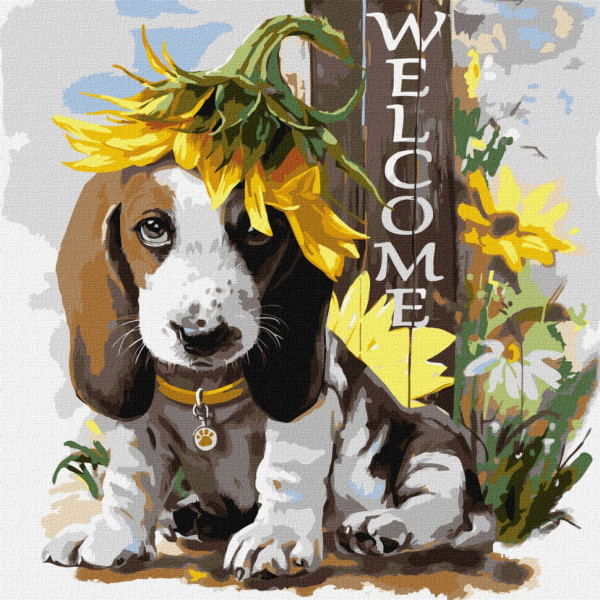 Картина по номерам "Подсолнечником" Идейка KHO4381 40х40 см