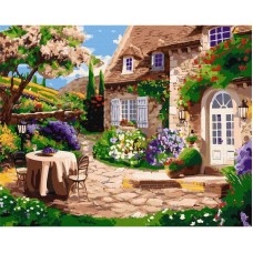 Картина по номерам "Уютный дворик" ©Елена Гураль Идейка KHO2505 40х50 см