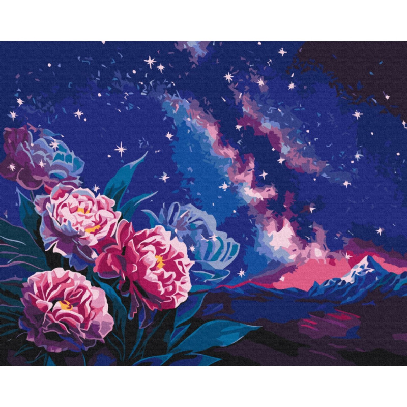 Картина за номерами "Нічні квіти" ©Anna Steshenko Brushme BS53563 40х50 см