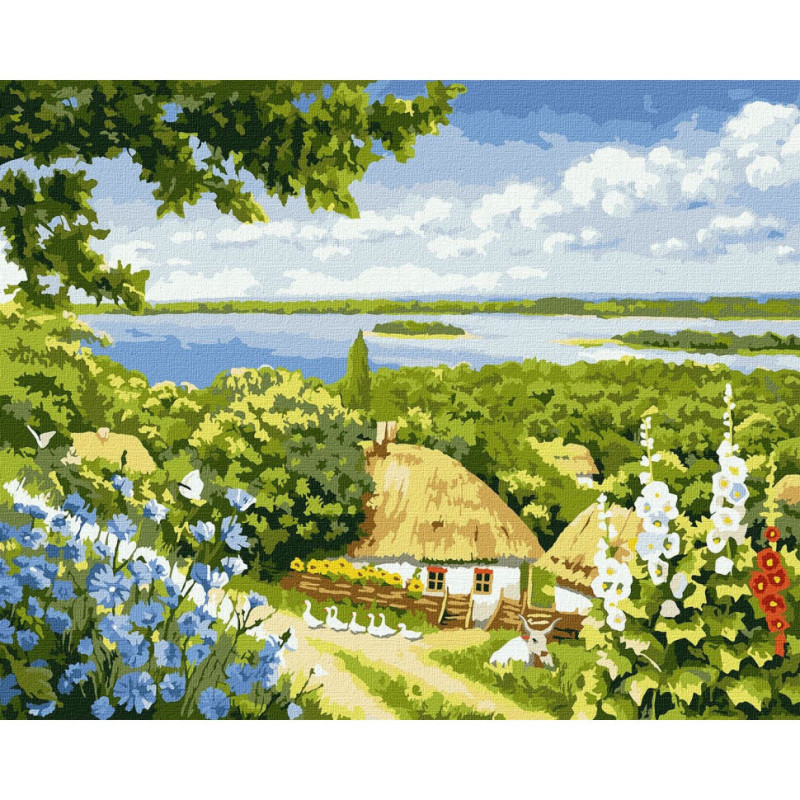 Картина за номерами "Сільський куточок" ©Аlessandro Remi KHO6322 40х50 см Ідейка