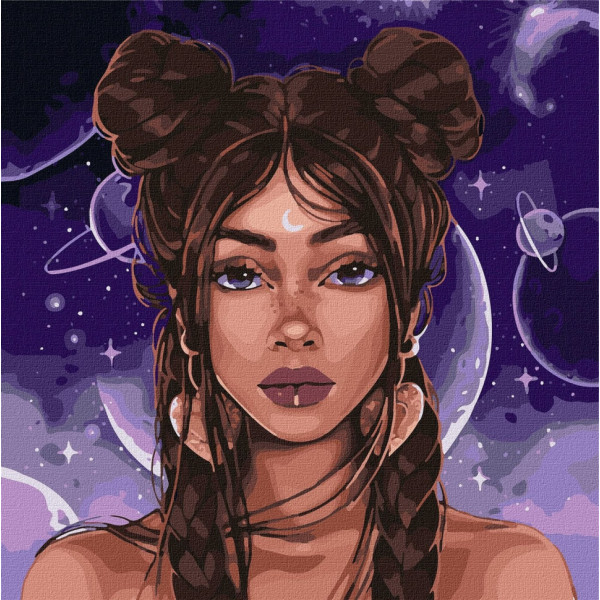 Набор картин по номерам 2 в 1 Идейка "Романтическая Венеция" 40х50 KHO4850 и "Космический взгляд" 40х40 KHO4897