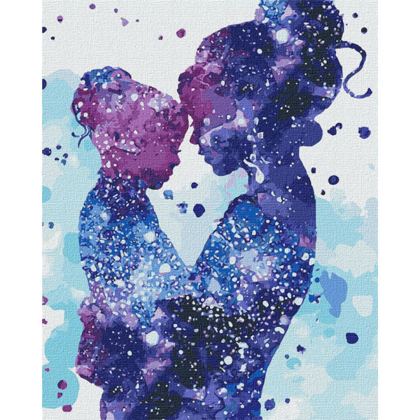 Набор картин по номерам 2 в 1 "Флюиды счастья" 40х50 KHO4737 и "Волшебная феечка" 40х40 KHO8333