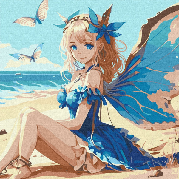 Набор картин по номерам 2 в 1 "Флюиды счастья" 40х50 KHO4737 и "Волшебная феечка" 40х40 KHO8333