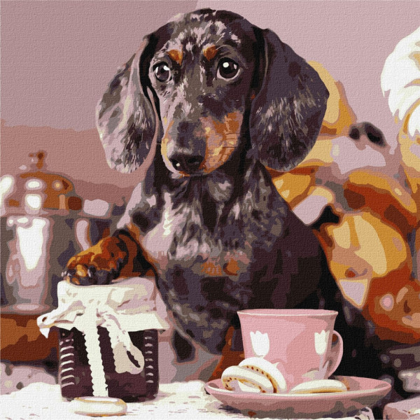 Набор картин по номерам 2 в 1 "Аромат лилий" 40х50 KHO4846 и "Пушистый повар" 40х40 KHO4273