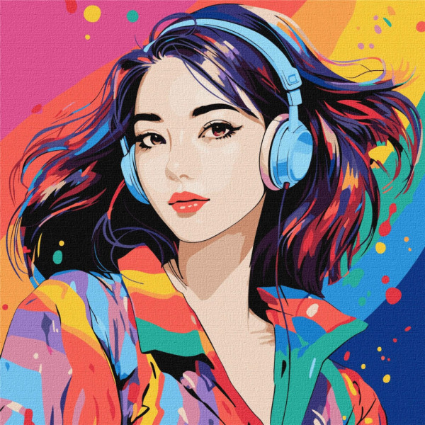 Картина за номерами "Світ звуків" KHO8378 40х40 см