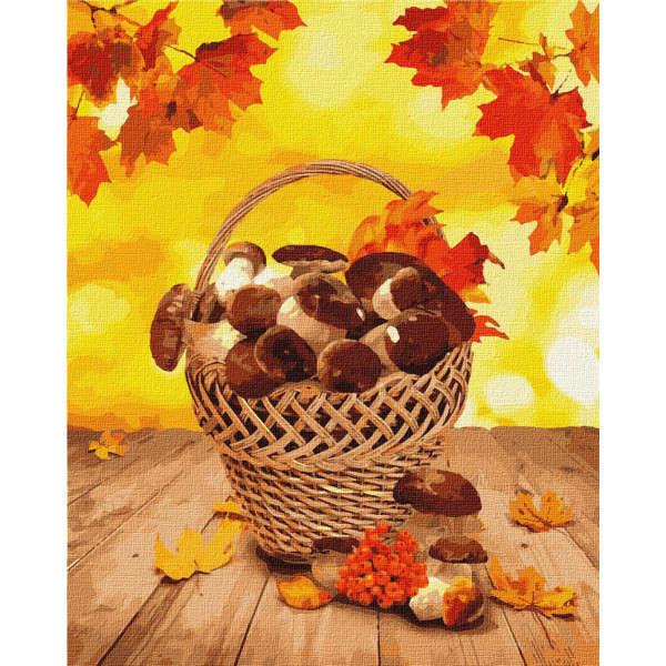 Картина по номерам "Лесные дары" KHO5601 40х50 см