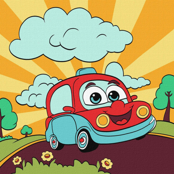 Картина по номерам "Увлекательное путешествие" Идейка KHO6106 25х25 см