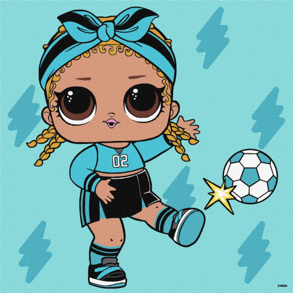 Картина по номерам "L.O.L Surprise! Game on. Kicks" KHO1323, 25x25 см
