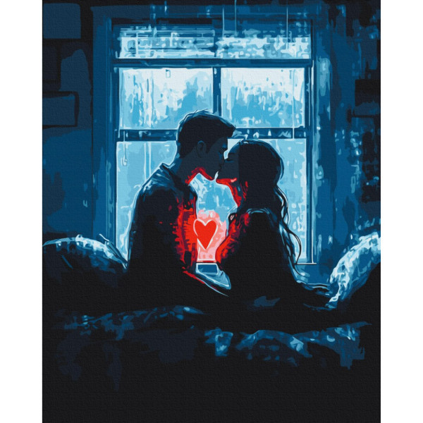 Картина за номерами "Серця, що з'єднались" BS54219, 40х50 см