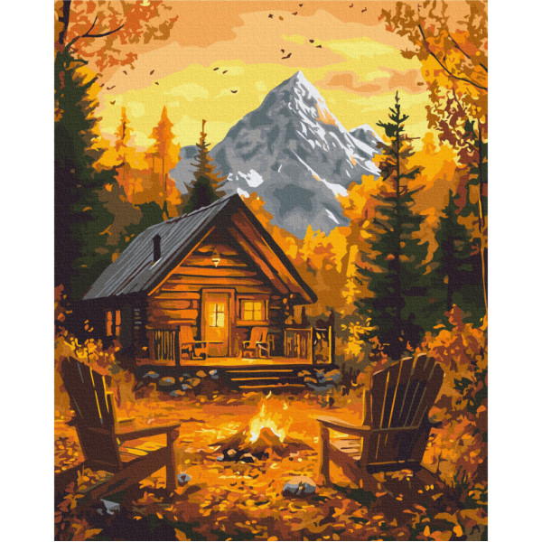 Картина за номерами "Осіннє тепло вогнища" BS54169, 40х50 см