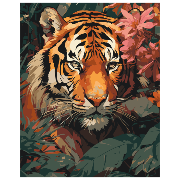 Картина за номерами "Хижак в кущах" Art Craft 11706-AC 40х50 см