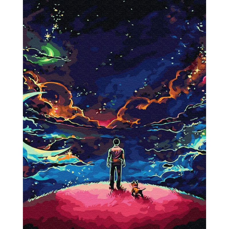 Картина за номерами. Brushme "Маленький принц" GX30081, 40х50 см