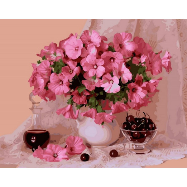 Картина за номерами. Brushme "Цвітіння і вишні" GX29348, 50х40 см