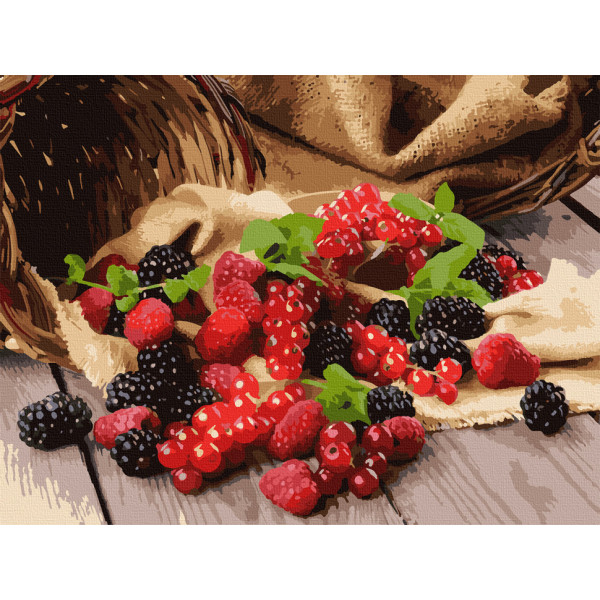 Картина по номерам. Art Craft "Садовые ягоды" 40*50 см 12013-AC