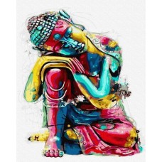 Картина за номерами "Задумливий Будда" Brushme GX38021 40х50 см