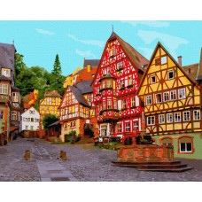 Картина по номерам "Яркая Германия" Идейка KHO3609 40х50см