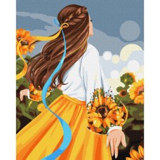 Картина за номерами "Моя квітуча Україна" ©krizhanskaya Ідейка KHO4984 40х50 см