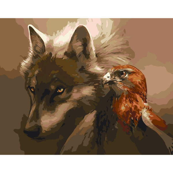 Картина по номерам "Гордые хищники" Art Craft 11681-AC 40х50 см