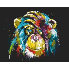 Картина по номерам "Яркая обезьяна" 11685-AC 40X50 см