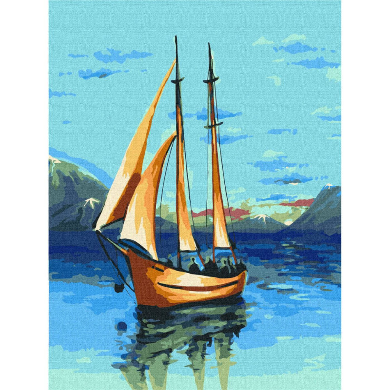 Картина за номерами "Романтика моря" ©art_shprota Ідейка KHO2768 30х40 см