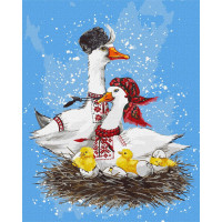 Картина по номерам "Большая семья" ©Светлана Теренчук KHO6504 Идейка 40х50 см