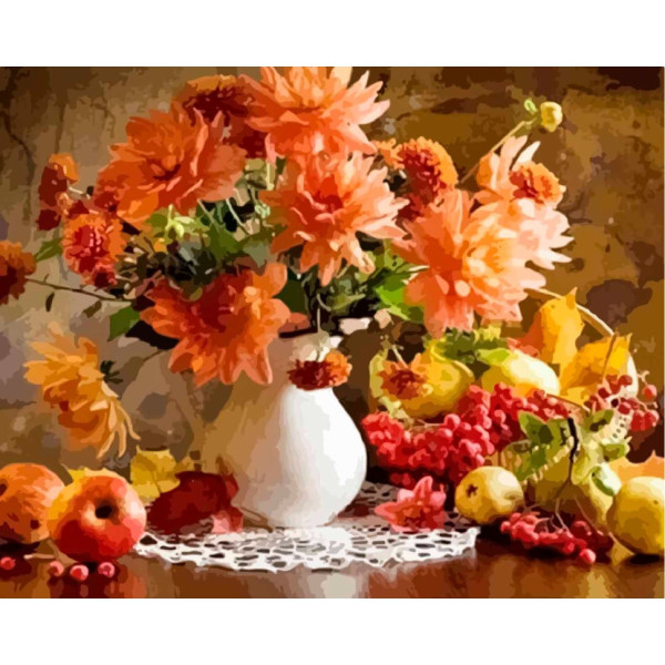 Картина за номерами "Натюрморт осені" BS52222  Brushme 40х50 см