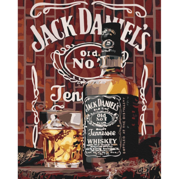 Картина за номерами "Американський віскі" BS52387  Brushme 40х50 см