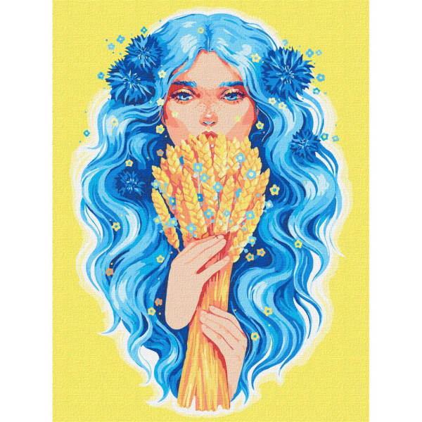 Картина по номерам "Золото Украины" ©lesya_nedzelska_art Идейка KHO8309 30х40 см