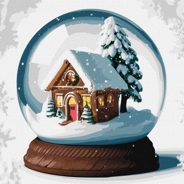 Картина по номерам "Фантазии зимы" ©art_selena_ua KHO5107 40х40 см