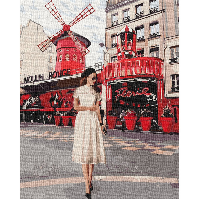 Набір картин за номерами 2 в 1 "Moulin Rouge" 40х50 KHO4657 та "Затишний палац" 40х40 KHO6330