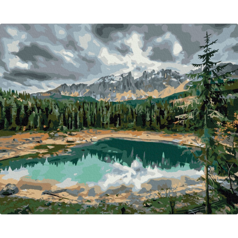 Картина за номерами "Озеро Карецца" © Roksolana Baran BS53779, 40х50см