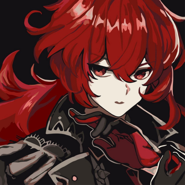 Картина по номерам "Геншин Дилюк" AS2030 30х30 см