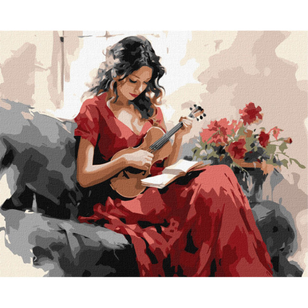 Картина по номерам "Мелодичная грация" KHO8366 40х50см