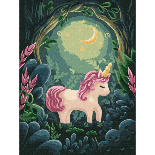 Картина за номерами "Дивовижний одноріг" KHO6067 30х40 см