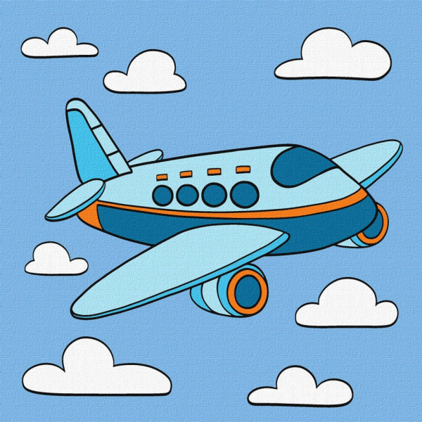 Картина за номерами "Захоплюючий політ" KHO6109 25х25 см