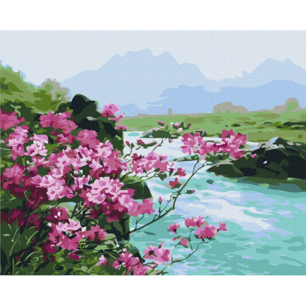 Картина за номерами "Гірські квіти" BS51394, 40x50 см