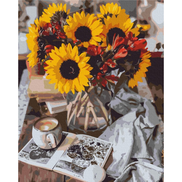 Картина за номерами  "Затишний осінній букет" BS40230, 40x50 см