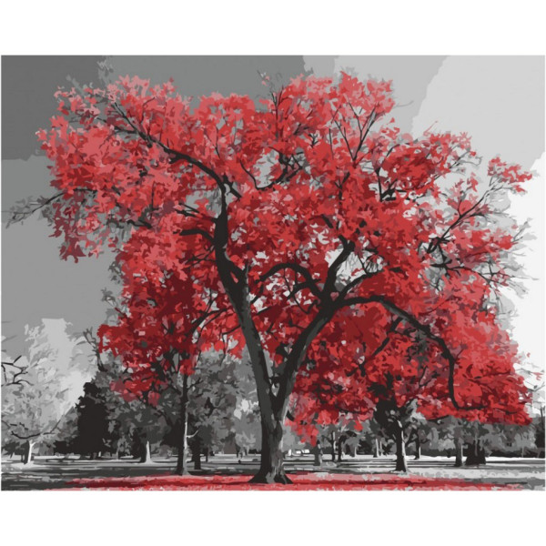 Набір картин за номерами 2 в 1 "Кавуновий смузі" 40х50 12008-AC і "Канадський ясен" 40х50 10523-AC