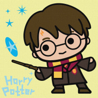 Картина за номерами "Harry Potter: Чари під зірками" KHO1365, 25x25 см