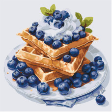 Картина по номерам "Черничный десерт" 12041-AC 40х40 см