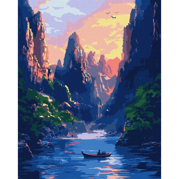 Картина по номерам "Величественные горы" ©art_selena_ua KHO6365, 40х50 см