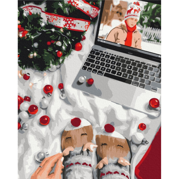 Картина за номерами "Новорічні традиції" BS53376, 40х50 см