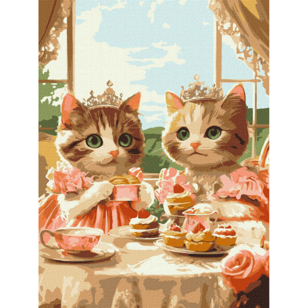 Картина за номерами "Гламурна вечірка" Ідейка KHO6689 30х40 см