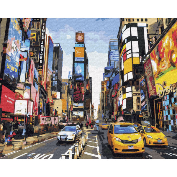 Картина за номерами. Brushme "Життя Таймс-сквер" GX5377, 40х50 см