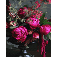 Картина за номерами. Brushme "Малинові півонії" GX7540, 40х50 см