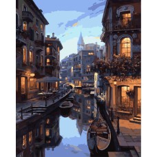 Картина за номерами. Brushme "Нічна Венеція" GX7673, 40х50 см