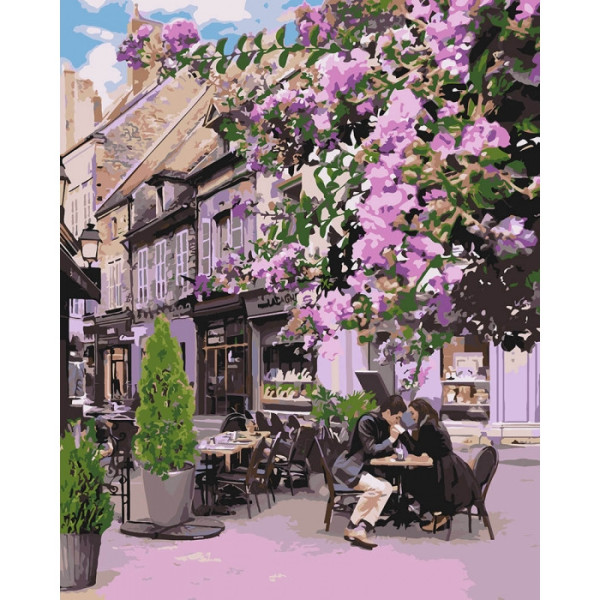 Картина по номерам."Уютный ресторанчик" KHO4653, 40х50 см