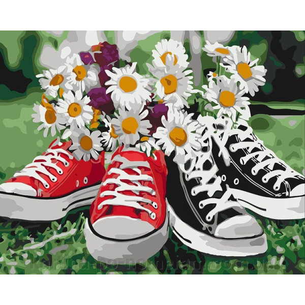 Картина по номерам. "Необычное сочетание" KHO3073, 40х50 см