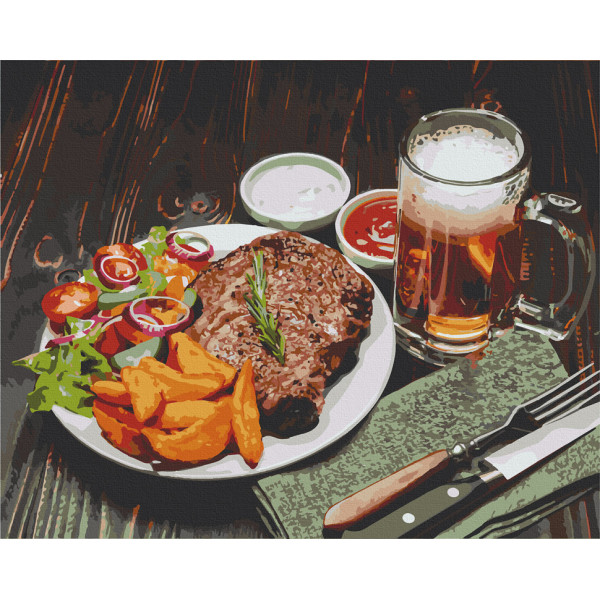 Картина по номерам. Art Craft "Холостяцкий ужин" 40х50 см 12016-AC